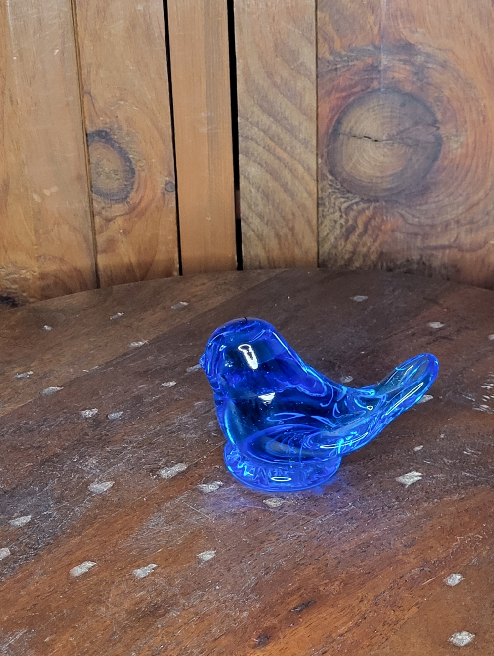 Leo Ward Blue Glass Bird - Picture 16 of 16